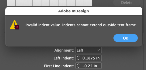 Bullet Dialog Error