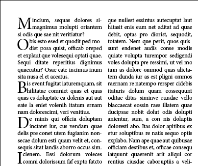 First Initial Capped paragraph