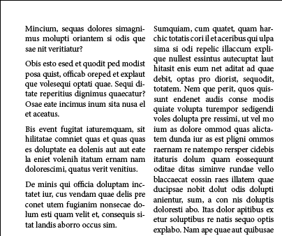 Spaced paragraphs