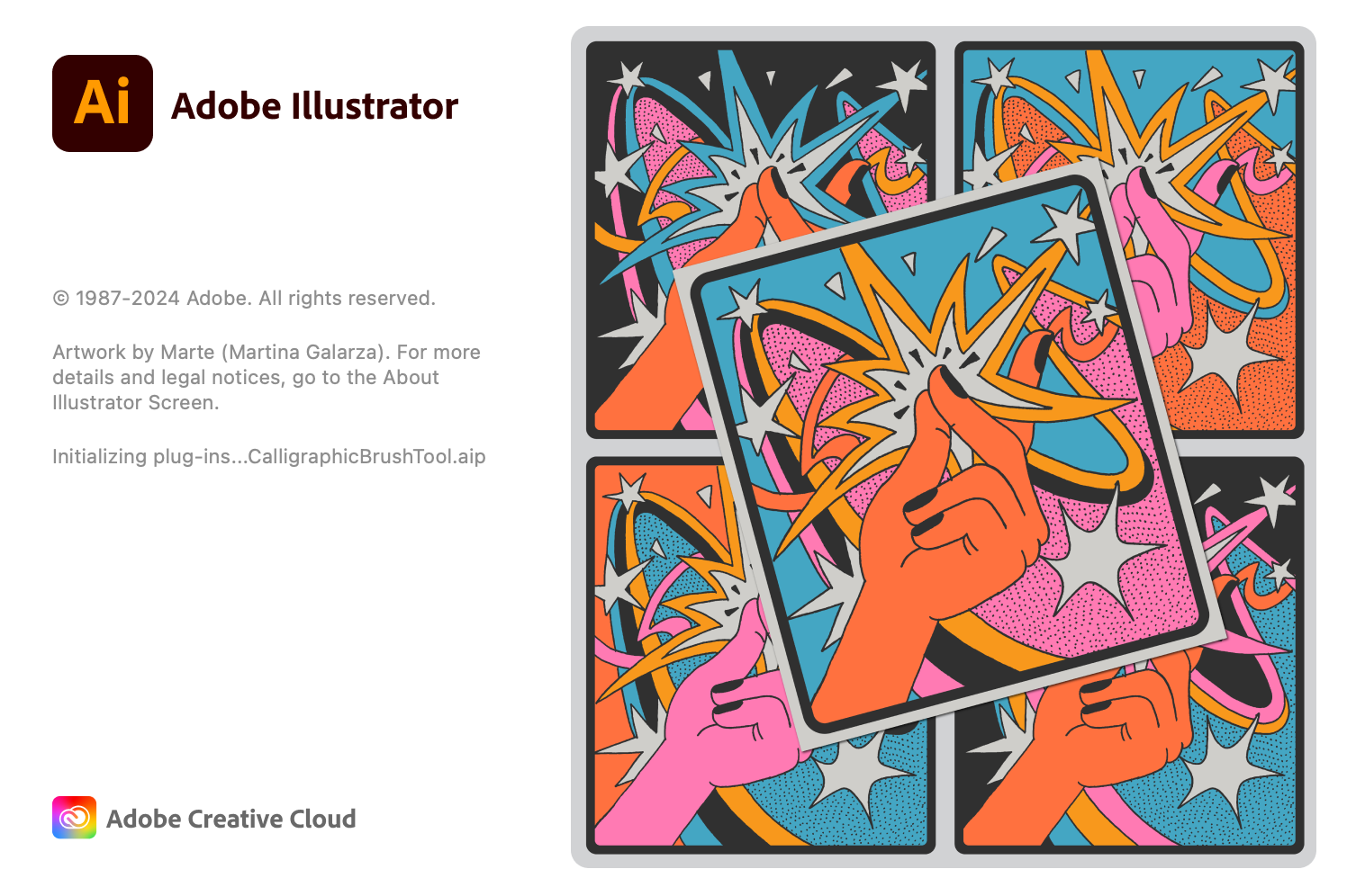 Illustrator CC Startup Splash