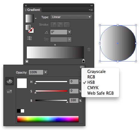 gradient tab color