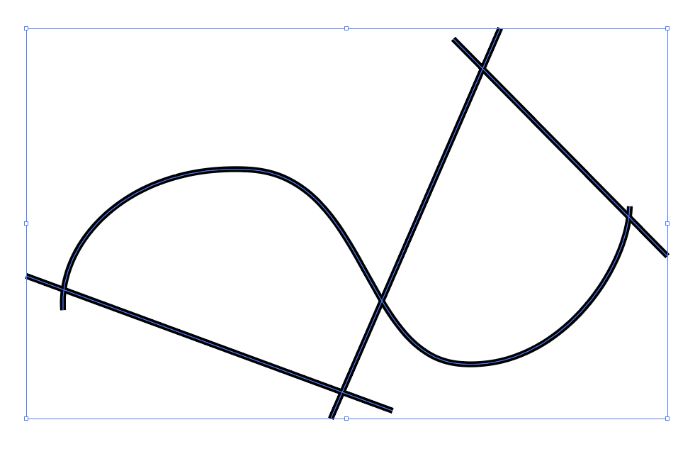 Paths before join tool applied