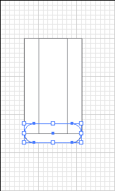 Drag rounded rect up before