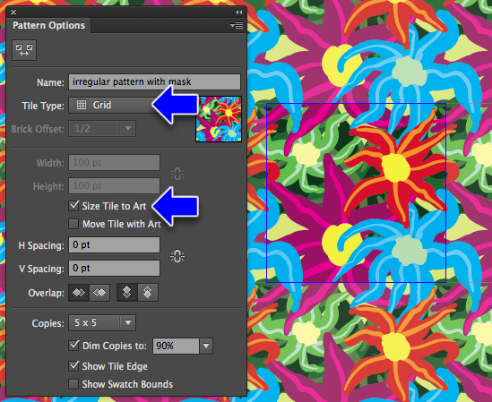 pattern settings
