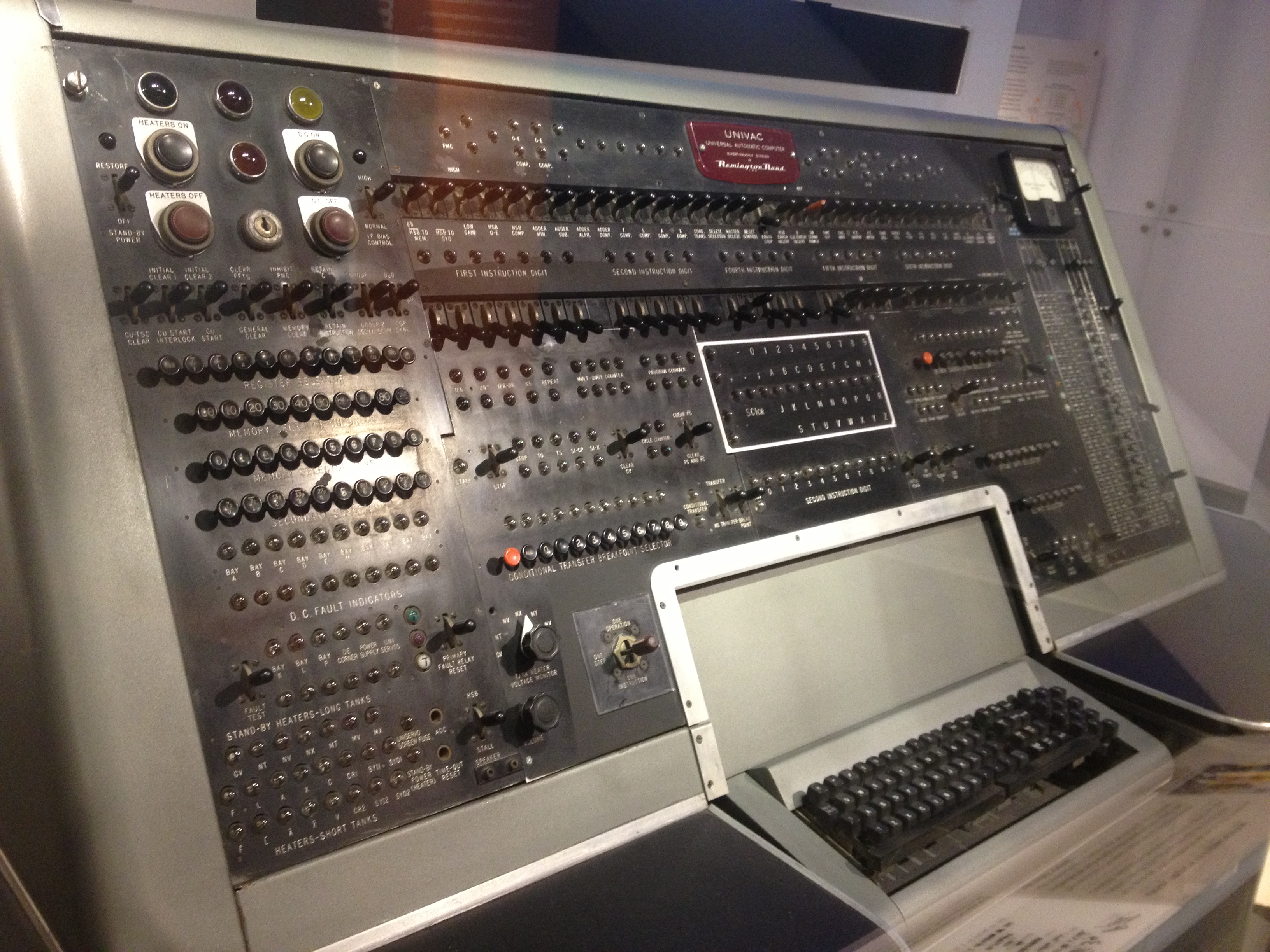 Different view of Univac Computer, circa  1951